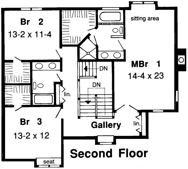 upper floor house blueprint