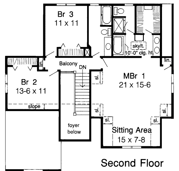 upper floor house blueprint