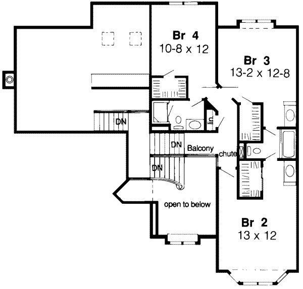 upper floor house blueprint