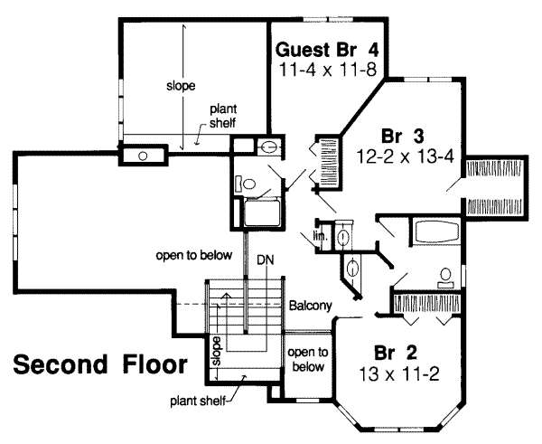 upper floor house blueprint