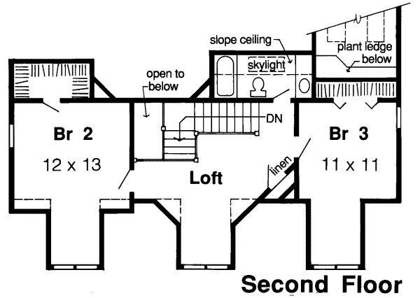 upper floor house blueprint