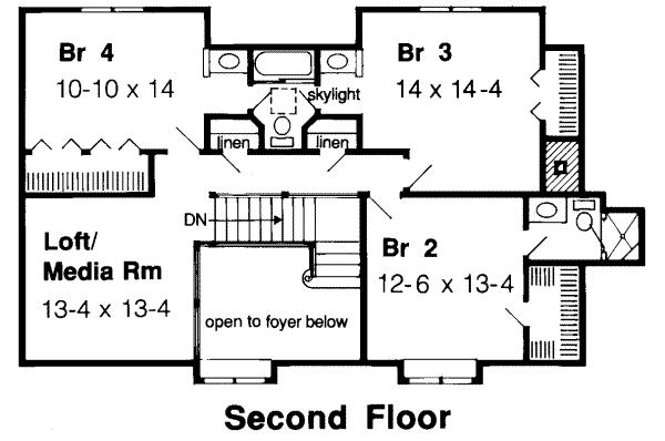 upper floor house blueprint