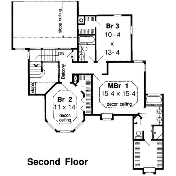 upper floor house blueprint