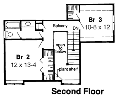 upper floor house blueprint