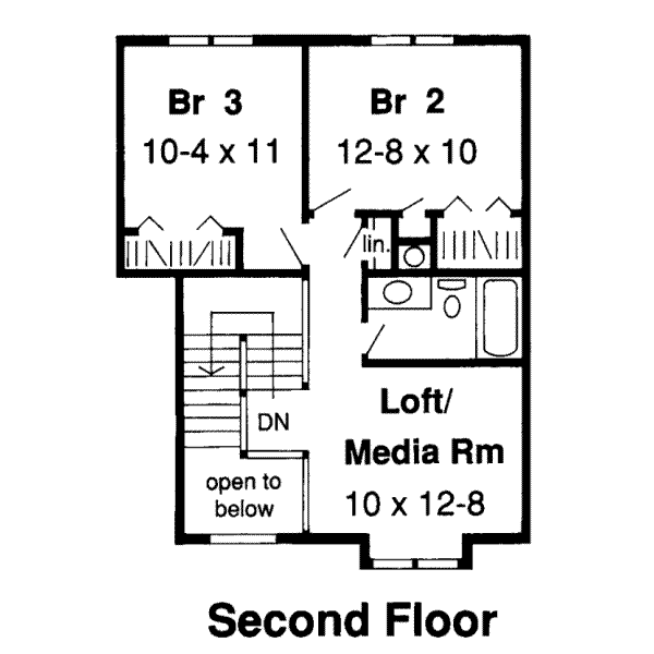 upper floor house blueprint