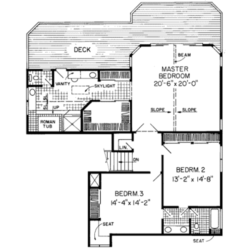 upper floor house blueprint