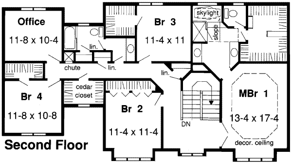 upper floor house blueprint