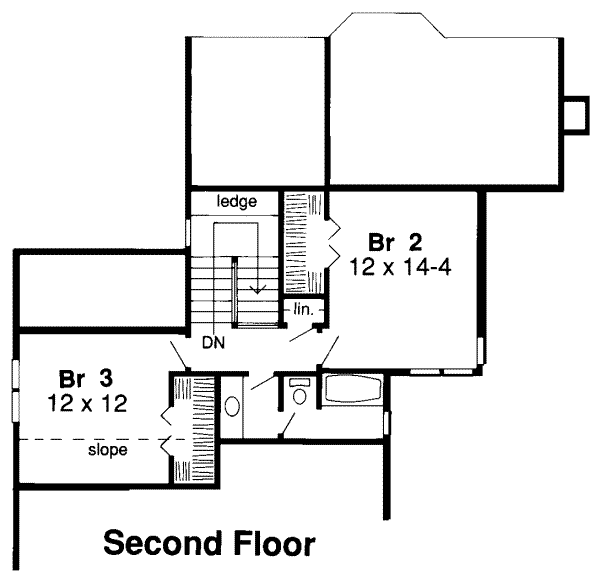upper floor house blueprint