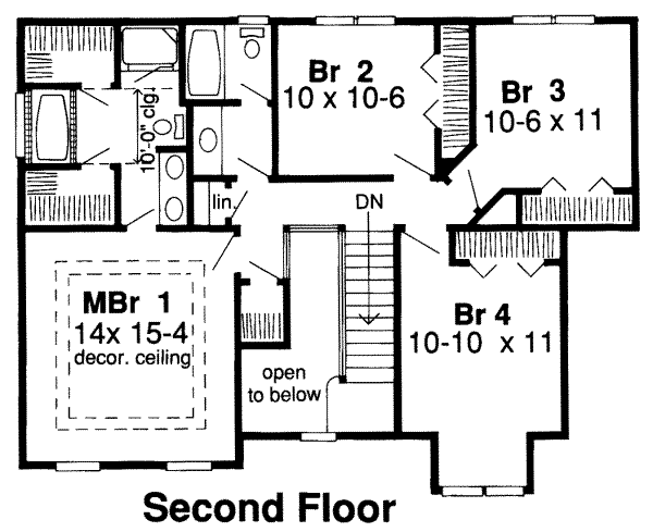 upper floor house blueprint