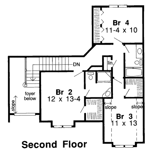 upper floor house blueprint