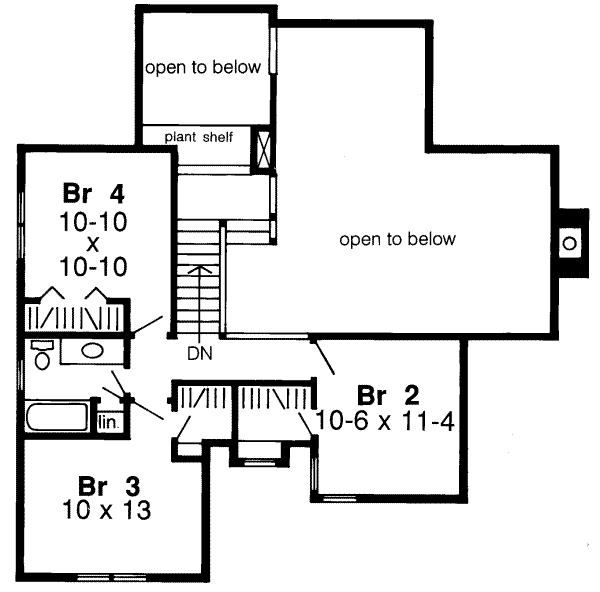 upper floor house blueprint