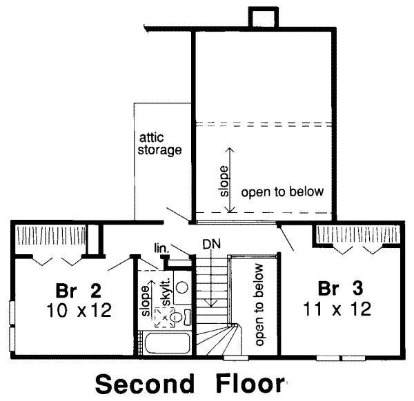 upper floor house blueprint