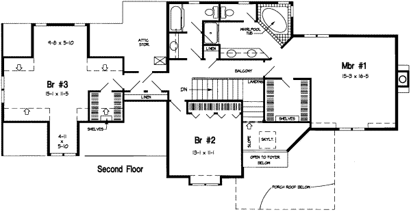 upper floor house blueprint