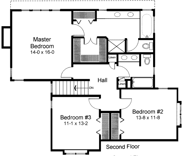 upper floor house blueprint
