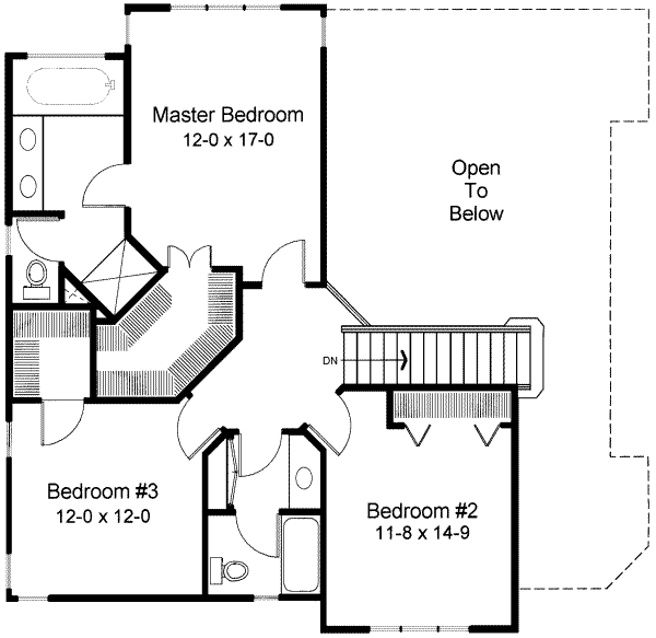 upper floor house blueprint