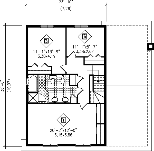 upper floor house blueprint