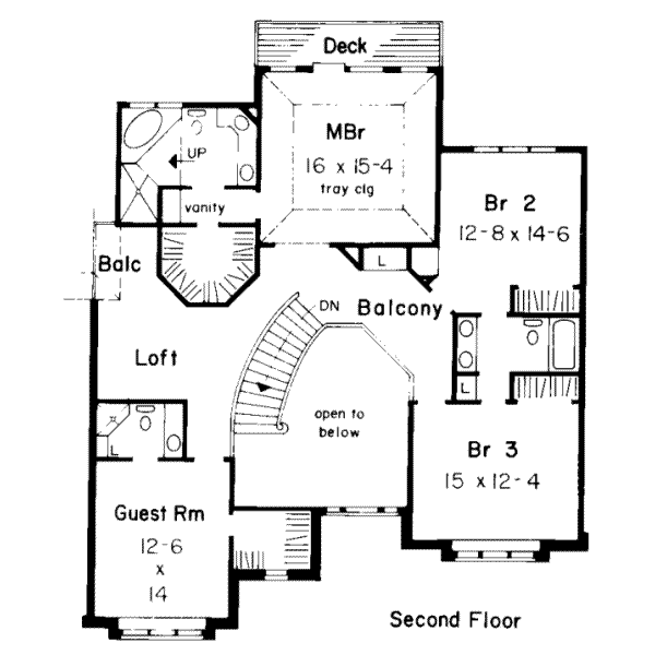 upper floor house blueprint