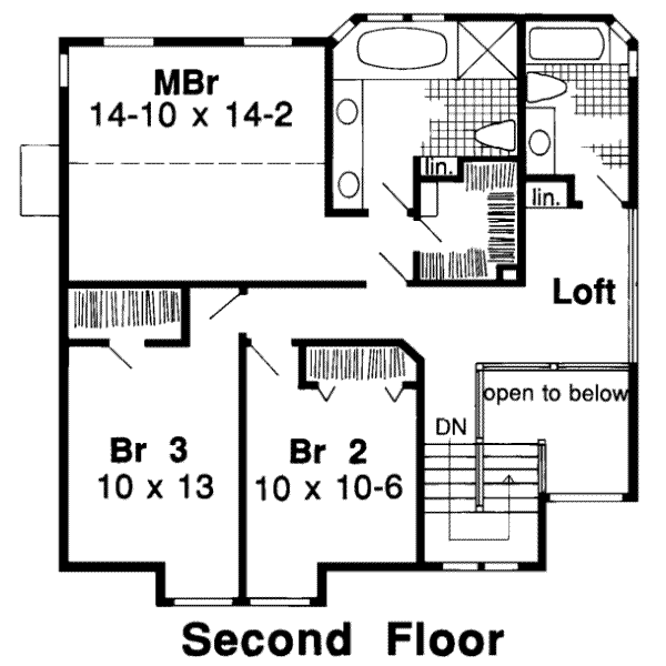 upper floor house blueprint