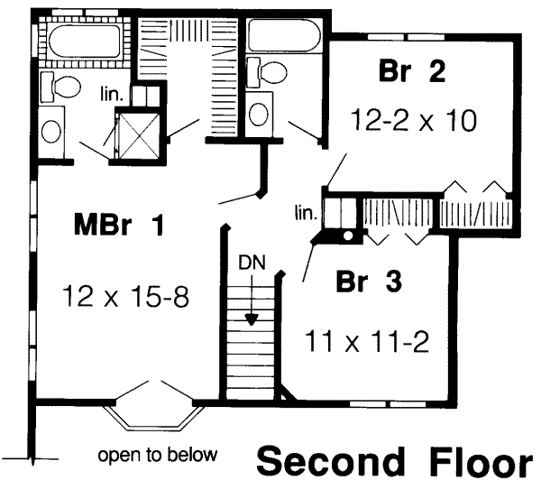 upper floor house blueprint