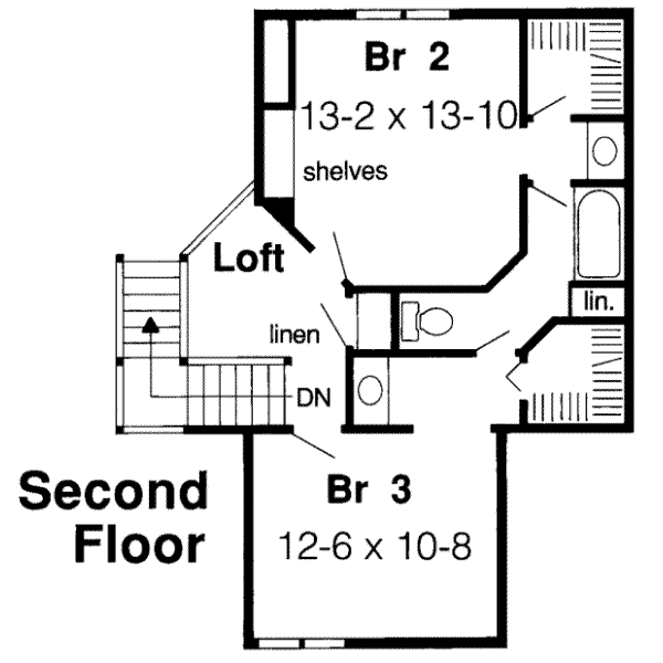 upper floor house blueprint
