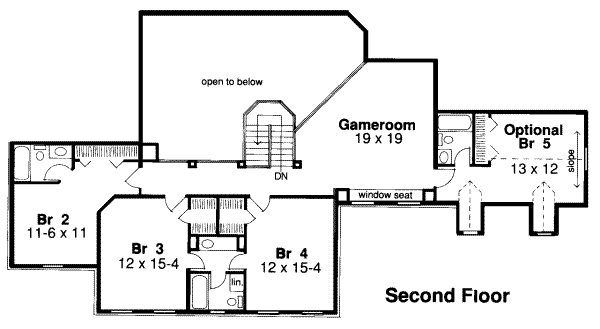 upper floor house blueprint
