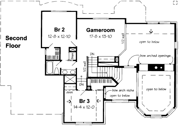 upper floor house blueprint