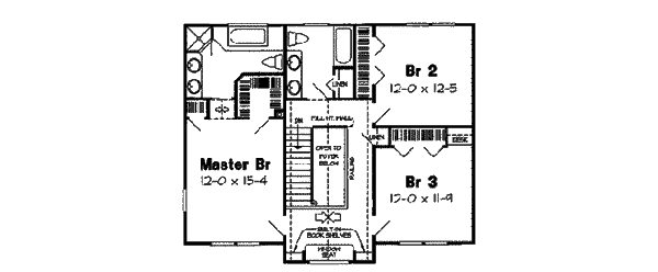 upper floor house blueprint