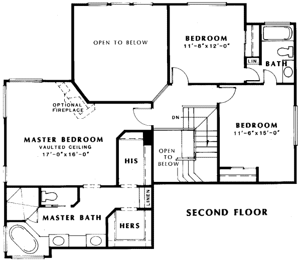 upper floor house blueprint