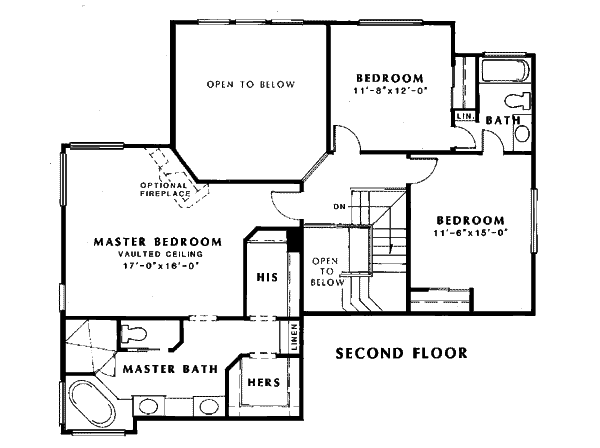 upper floor house blueprint