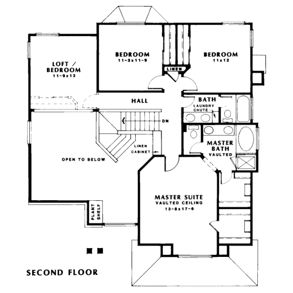 upper floor house blueprint