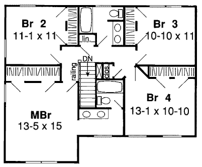 upper floor house blueprint