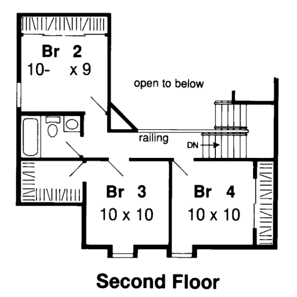upper floor house blueprint