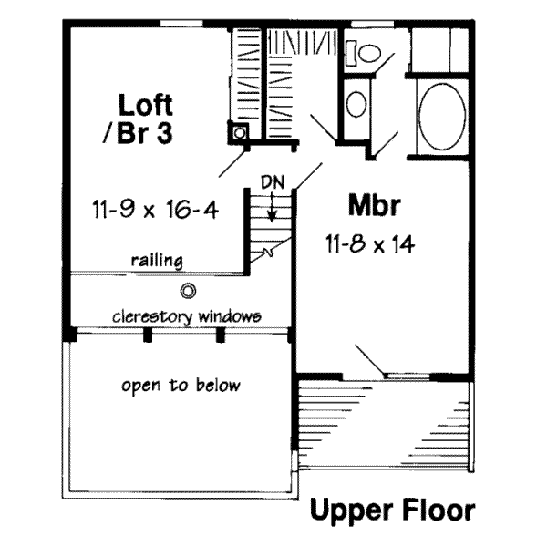 upper floor house blueprint