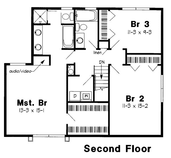 upper floor house blueprint