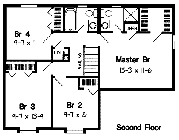 upper floor house blueprint