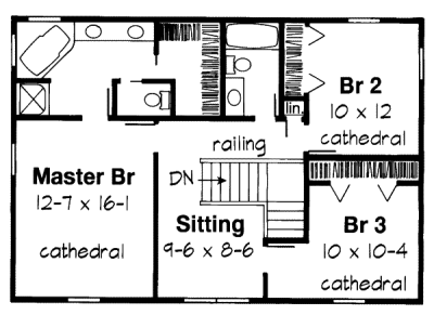 upper floor house blueprint