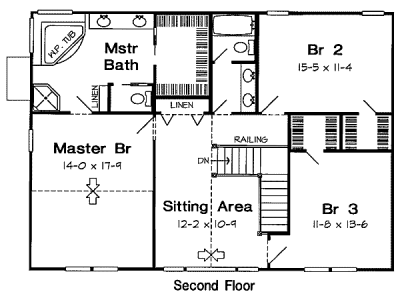 upper floor house blueprint