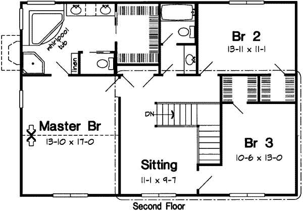 upper floor house blueprint