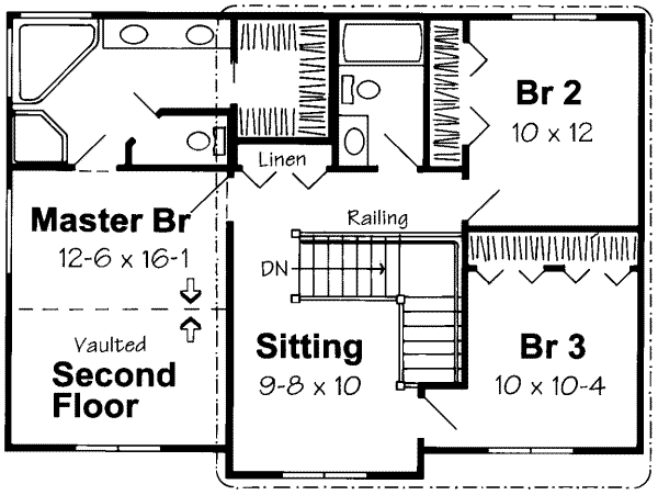 upper floor house blueprint