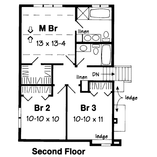 upper floor house blueprint