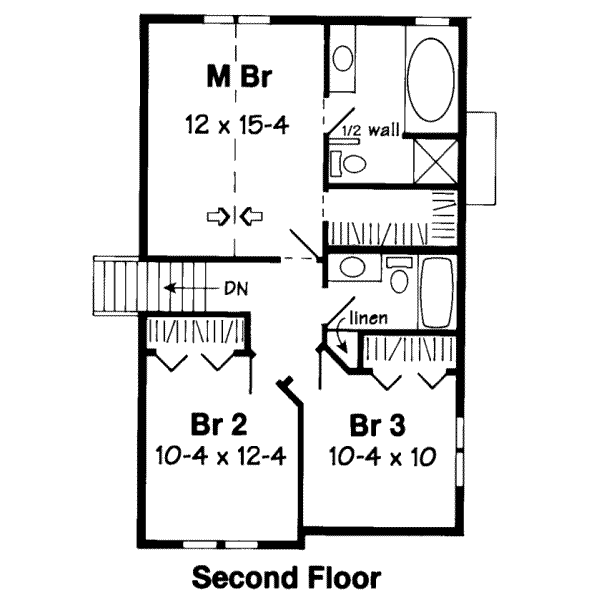 upper floor house blueprint
