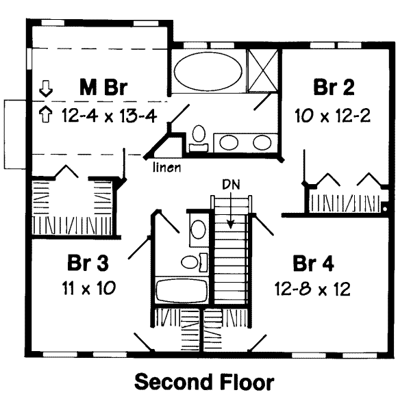upper floor house blueprint