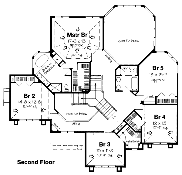upper floor house blueprint