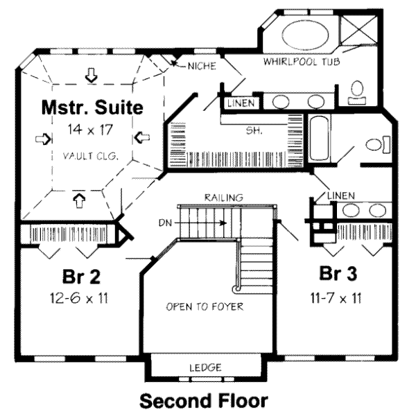 upper floor house blueprint