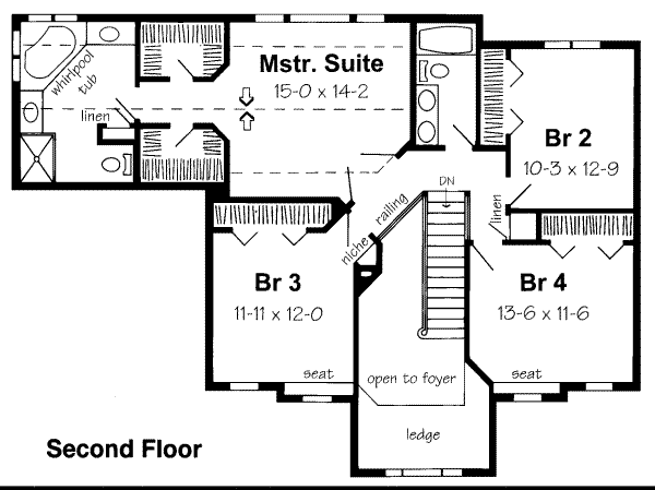 upper floor house blueprint
