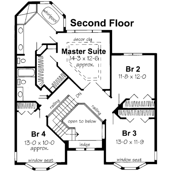 upper floor house blueprint