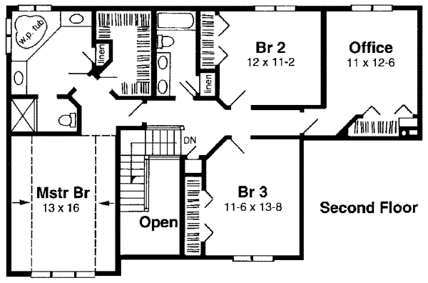 upper floor house blueprint