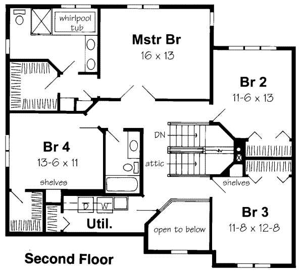 upper floor house blueprint