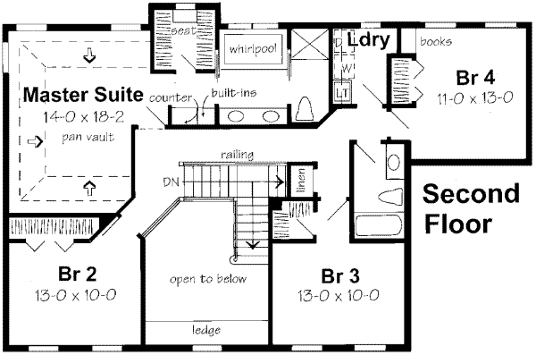 upper floor house blueprint