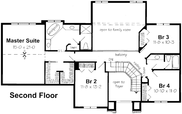 upper floor house blueprint